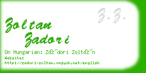 zoltan zadori business card